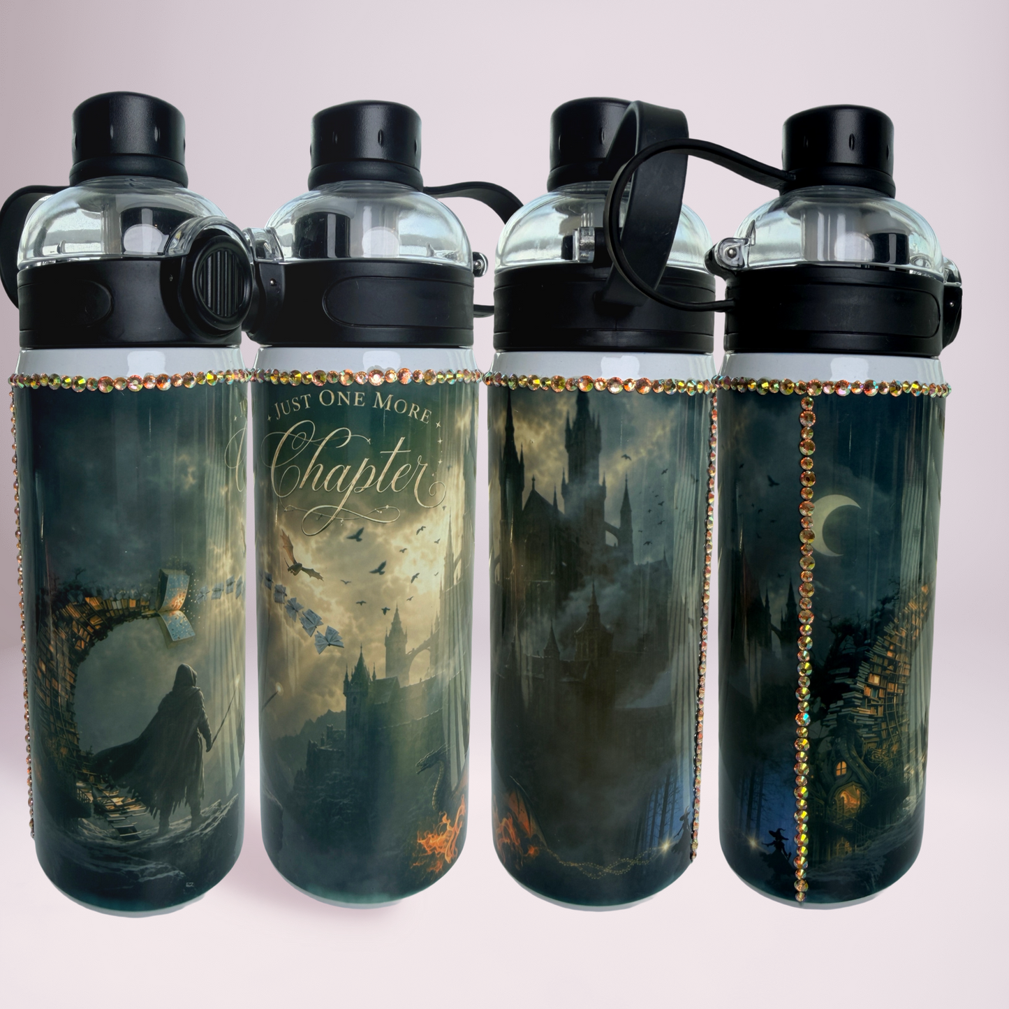 One More Chapter Water Bottle™ | Fantasy Book Lover Bottle | Dark Academia | 24oz